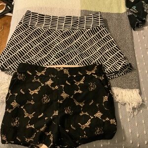 2 PAIR OF EXPRESS..ONE SHORTS,ONE A SKORT.  SIZE 2